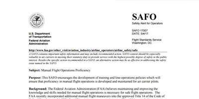 FAA Safety Alerts for Pilots (SAFO) | Aviation Performance Solutions