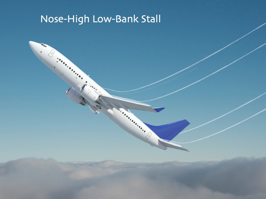 Nose-High Low-Bank Stall