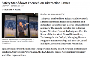 AIN: Bombardier Safety Standdown