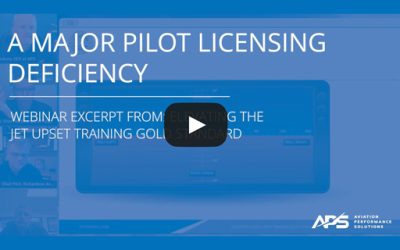 A Major Pilot Licensing Deficiency